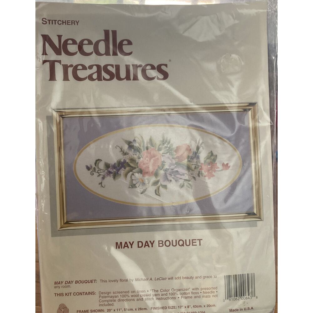 Needle Treasures Needle Point May Day Bouquet Michael A. LeClaire